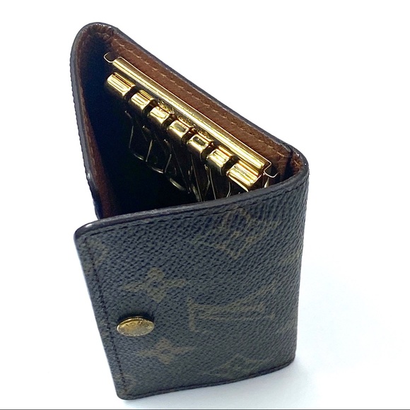 LOUIS VUITTON MONOGRAM 6 KEY HOLDER HOOK POUCH WALLET - Picture 7 of 7